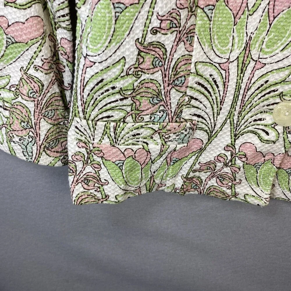 Vintage Elliott Lauren‎ Blazer Womens 12 Floral Jacket Grandmacore Made In Usa